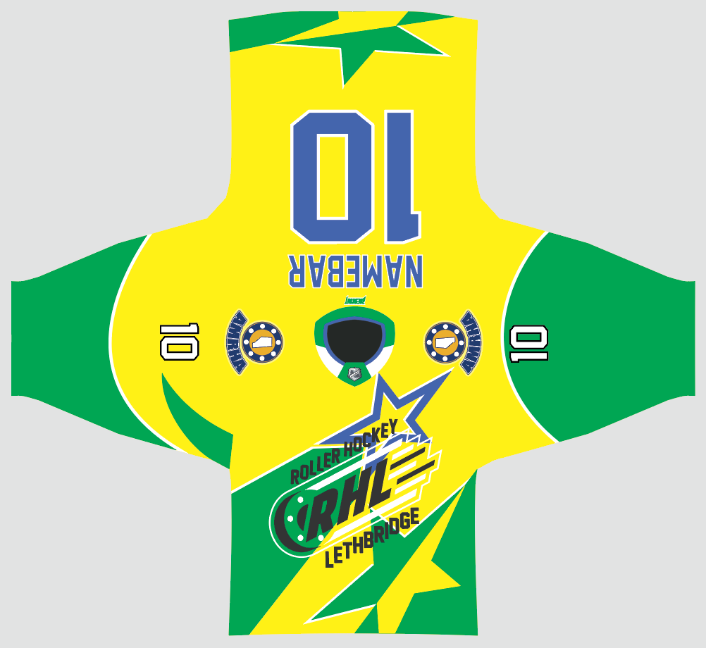 2023 RHL - Yellow / Green - Sublimated - Jersey (In-stock)