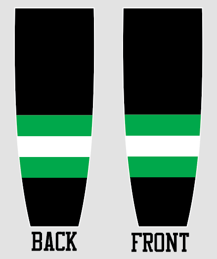 Roadrunners - Black Socks (stitched)